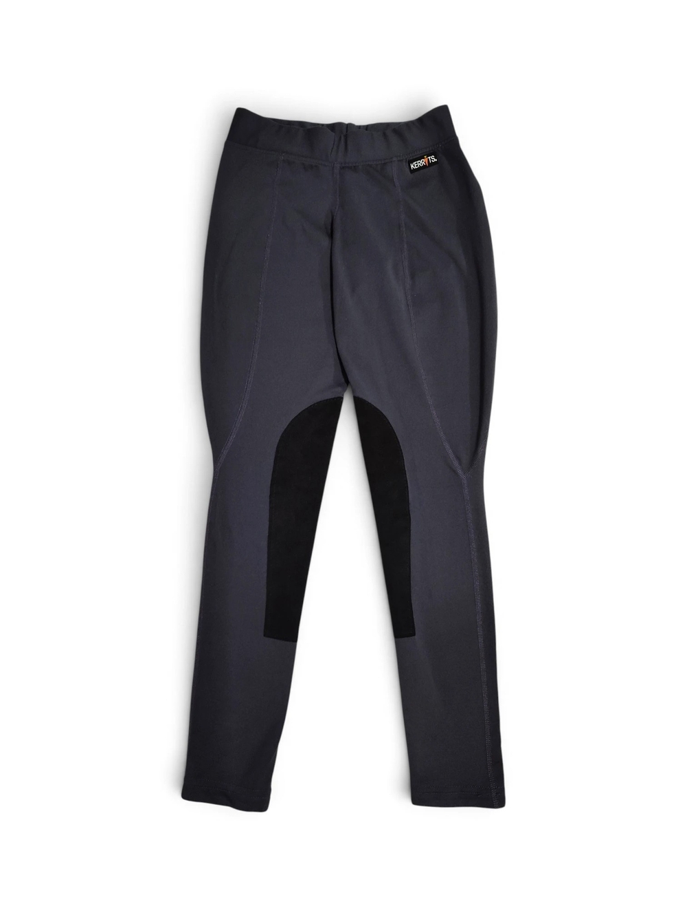 Kerrits Performance Knee Patch Riding Tights Womens Small - Dark Grey | Black